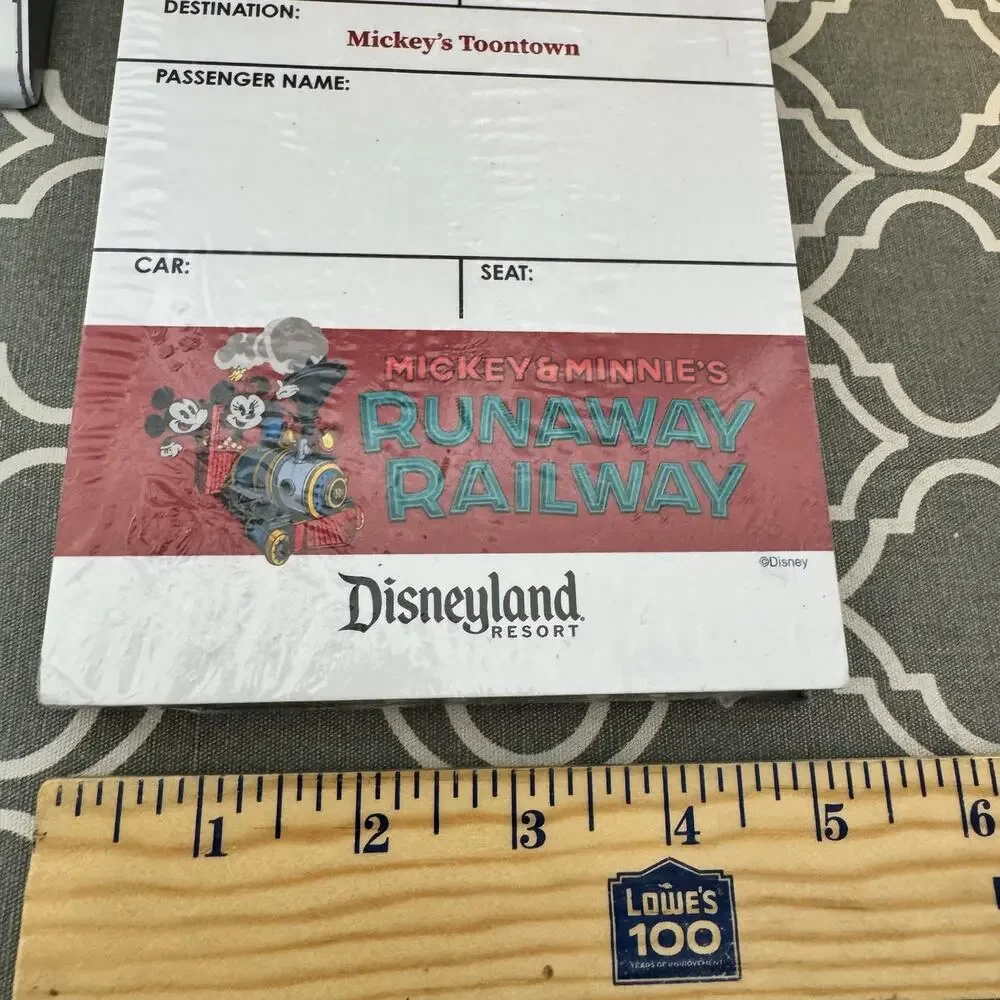 Disneyland Resort Mickie & Minnies Runaway Railway Notepad New In Packaging